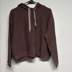 Purple Aerie Cropped Hoodie